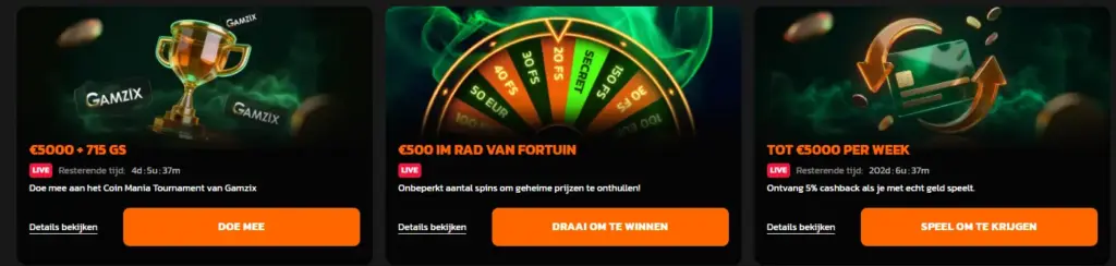 Cashback-aanbieding voor verloren inzetten